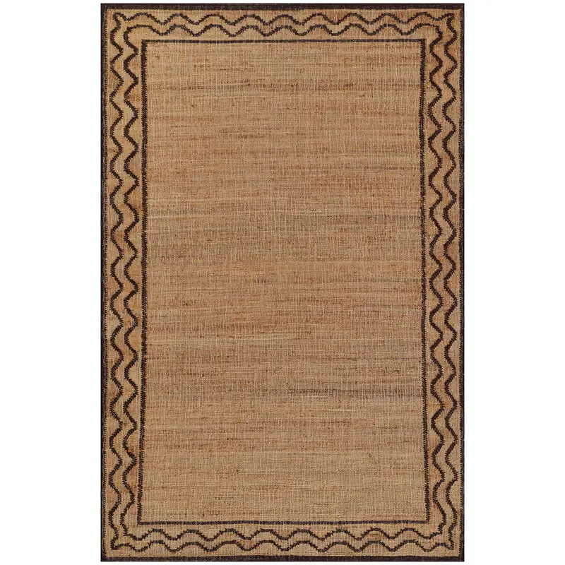 Orchard Ripple Brown Wool-And-Jute Woven Rug 1