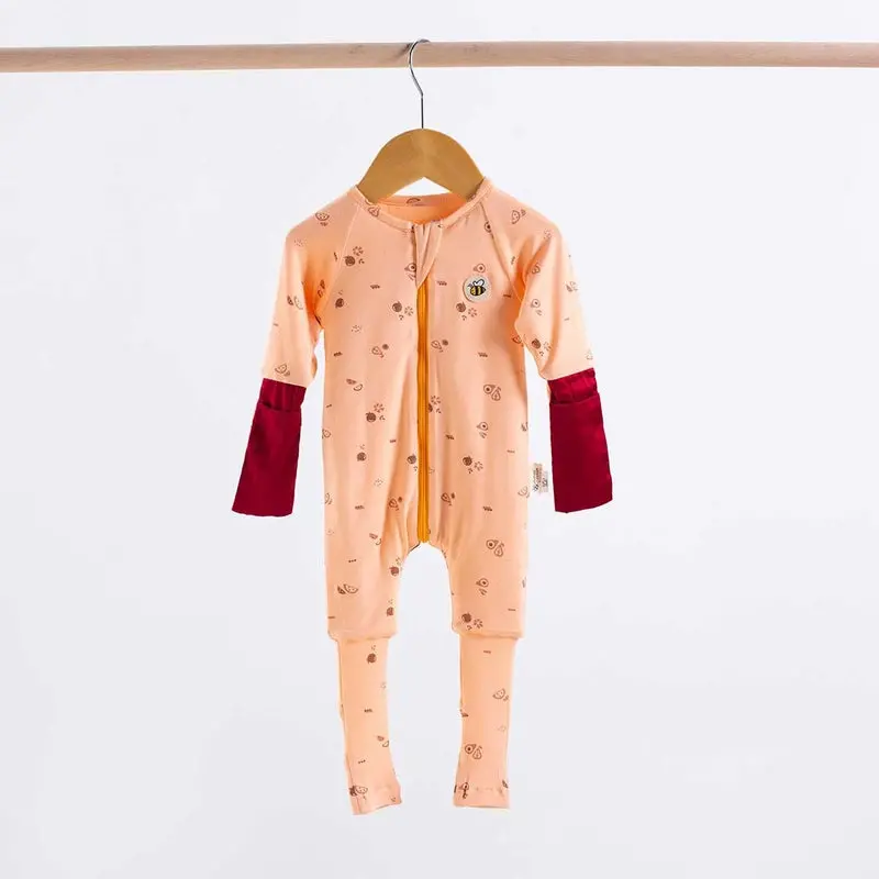Organic Bamboo Comfort Onesie – Fruit Design 1