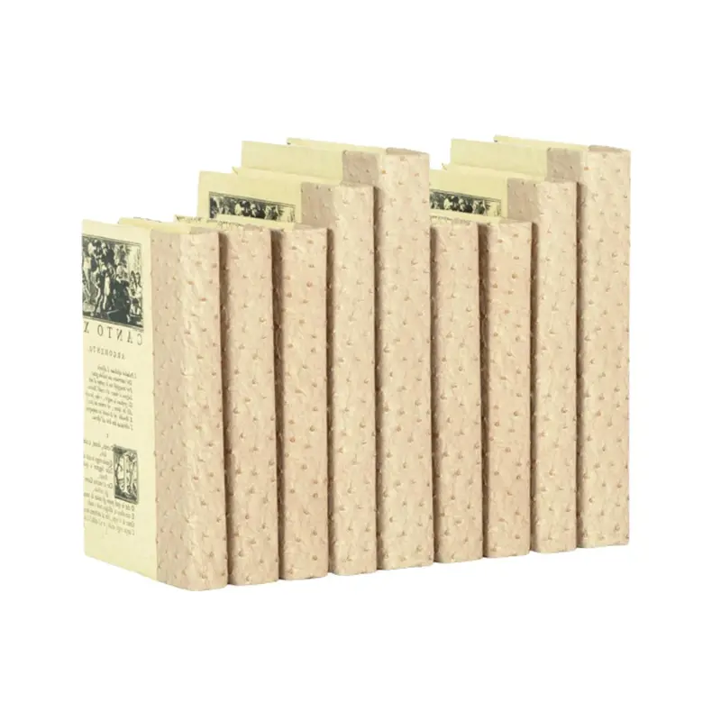 Ostrich Tan Decorative Book Set 1