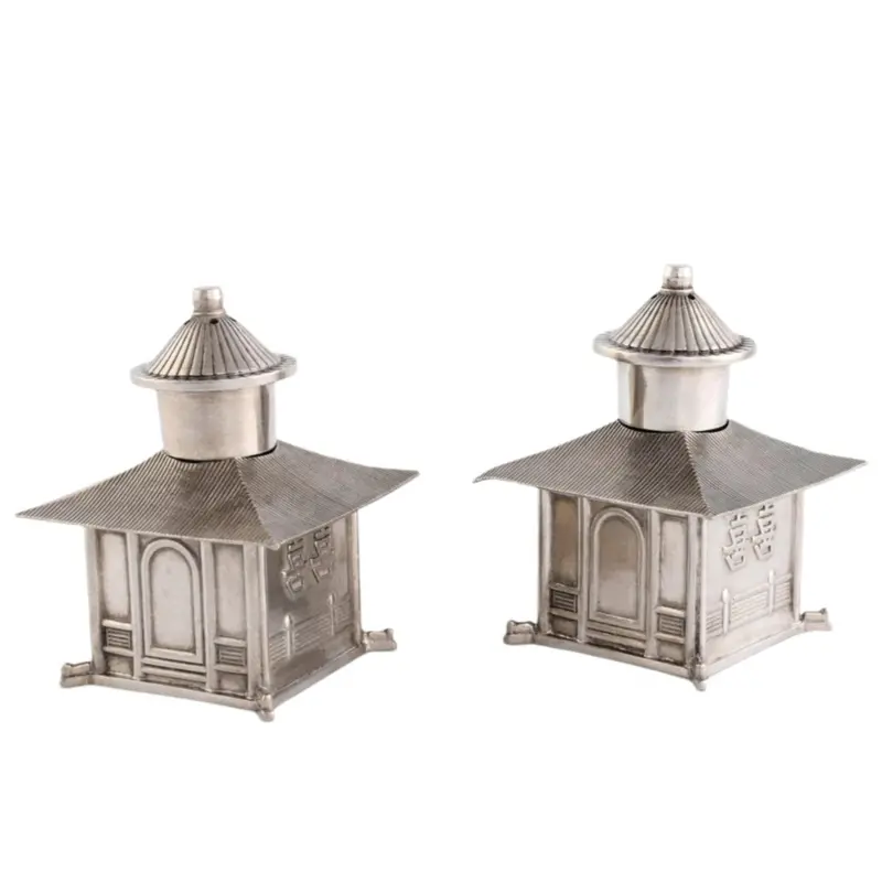 Pagoda-Designed Salt And Pepper Shaker Set 1