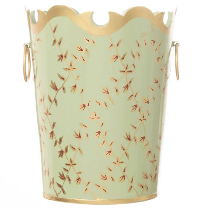 Pale Green Trellis Design Ring Bucket 1