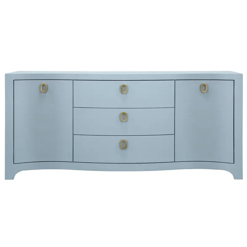 Paulina Curved-Front Wooden Buffet Cabinet 1