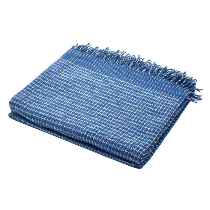 Periwinkle Cashmere And Merino Wool Throw Blanket 1