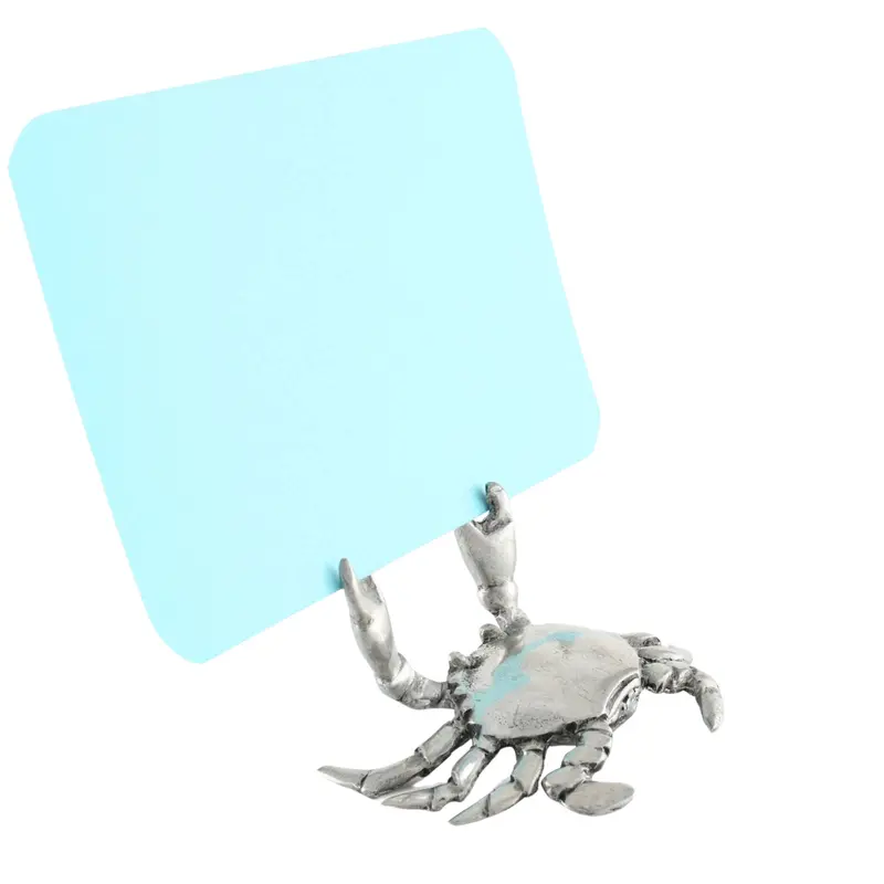 Pewter Crab-Shaped Place Card Holder 1