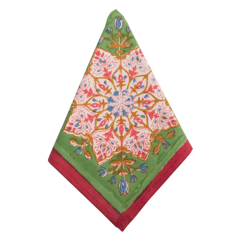 Pink Cabana Floral Cotton Napkins (Set Of 4) 1