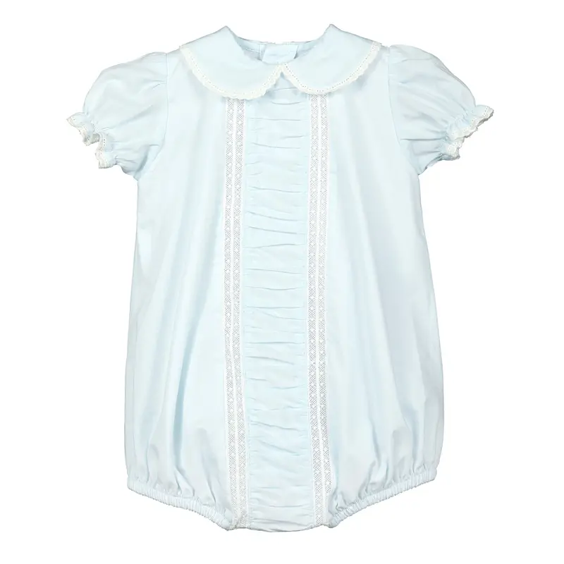 Pleated Cotton Baby Bubble Romper 1