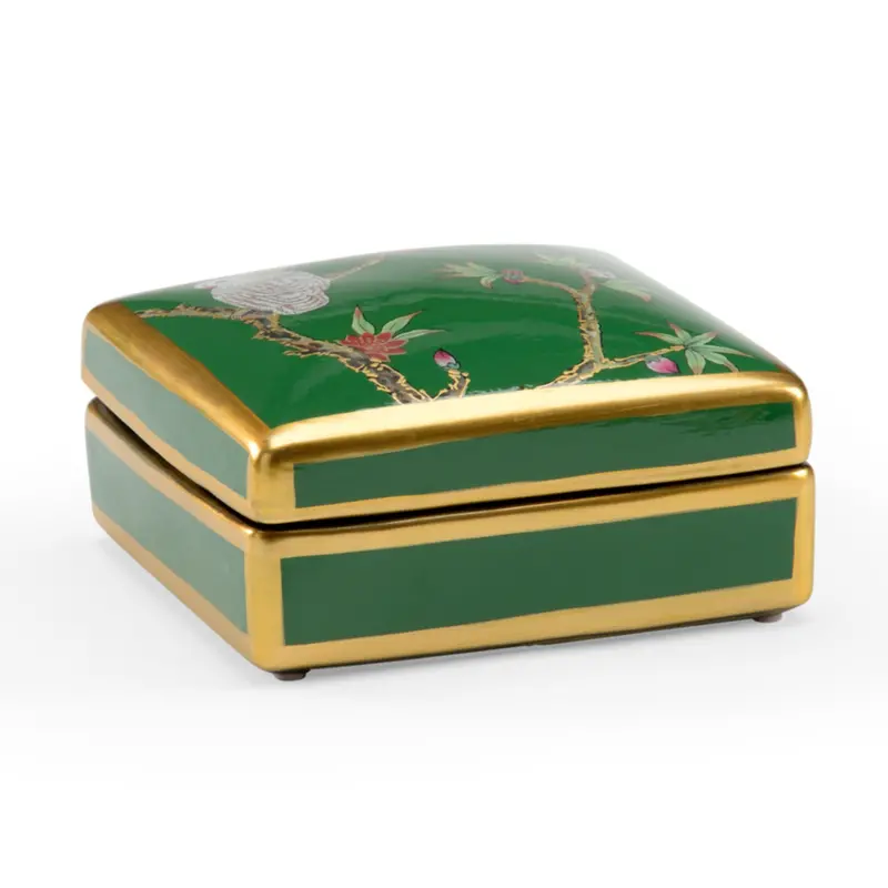 Polly Davis Ceramic Keepsake Box – Handcrafted Decorative Storage 1