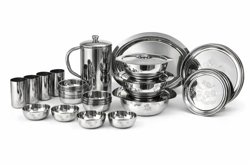 Premium 51-Piece Stainless Steel Dinnerware Set 1