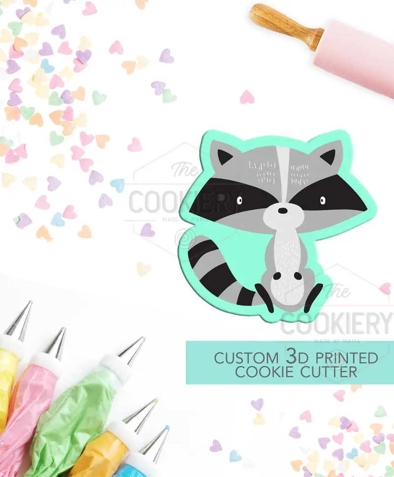 Raccoon Cookie Cutter – Whimsical Woodland Animal Shape For Nature-Themed Treats 1