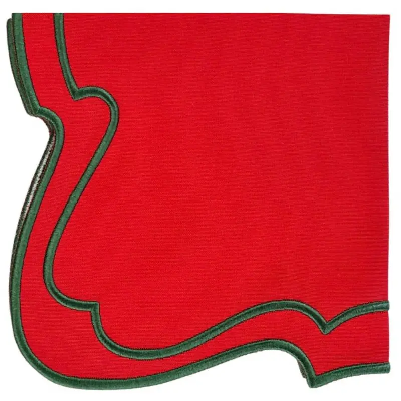 Red Christmas Belle Napkin Set (4-Pack) 1