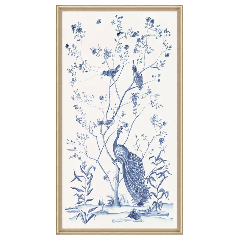 Regal Chinoiserie Wall Art – Framed Print No. 1 1
