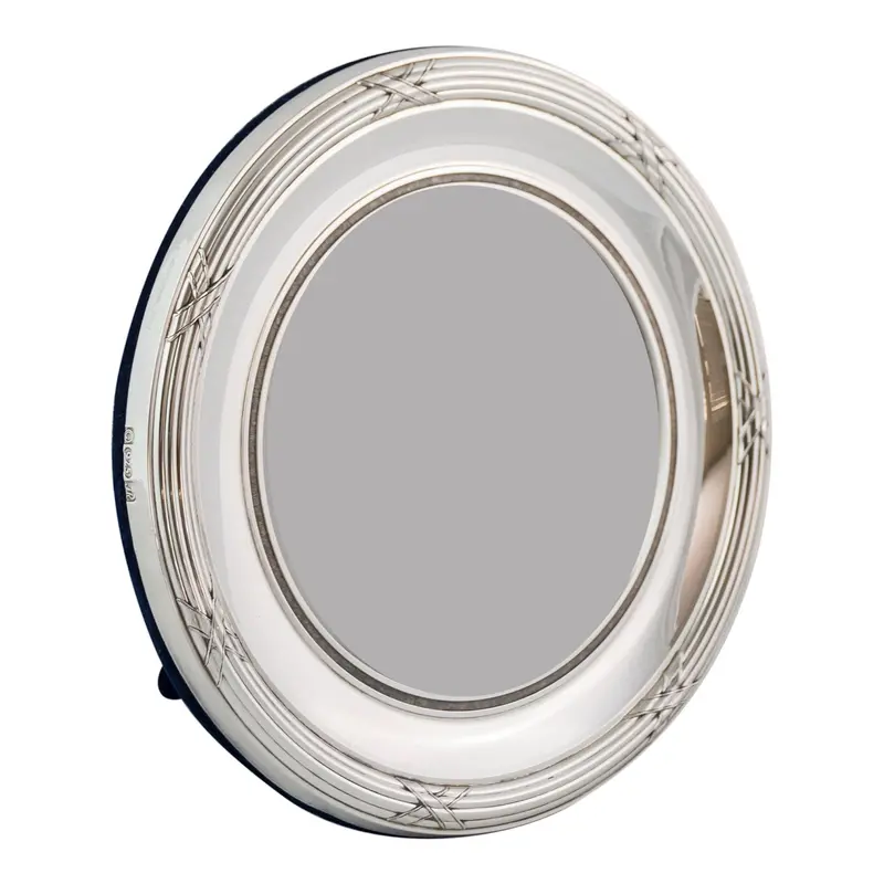 Ribbon-And-Reed Sterling Silver Picture Frame 1