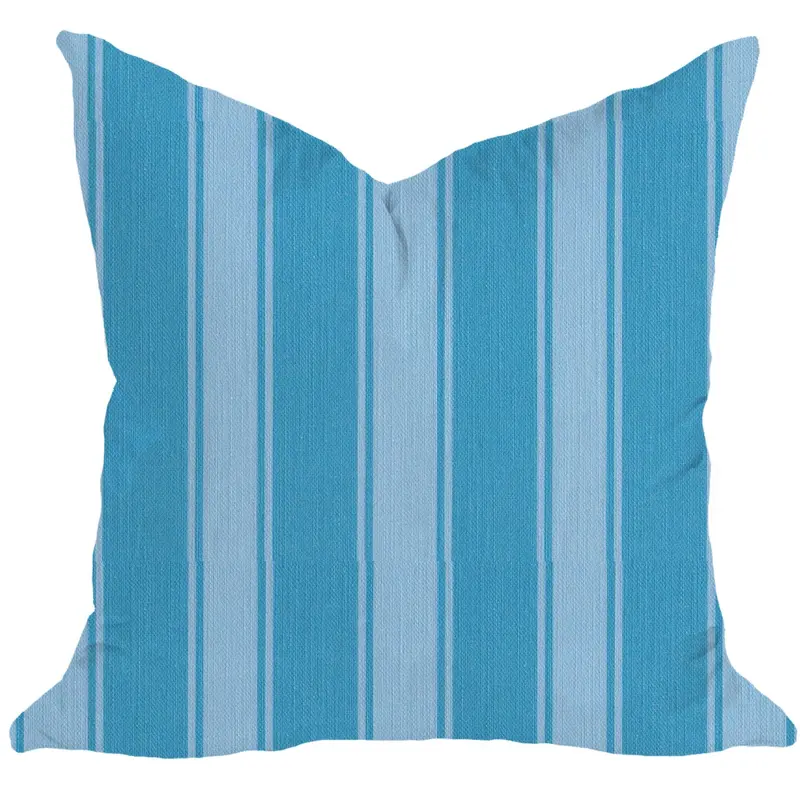 Riviera Decorative Pillow Cover – Porcelain & Sky Blue Pattern 1