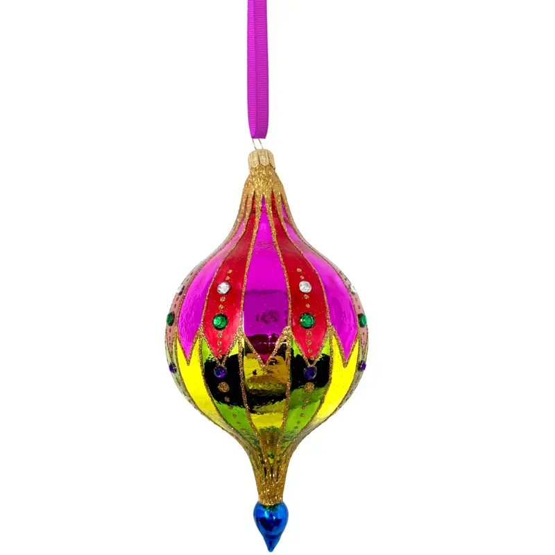 Rosie’S Balloon–Themed Glass Holiday Bauble 1