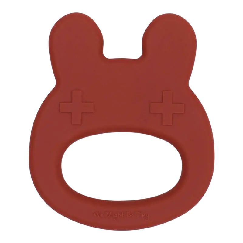 Rust-Colored Bunny Teether For Infants 1