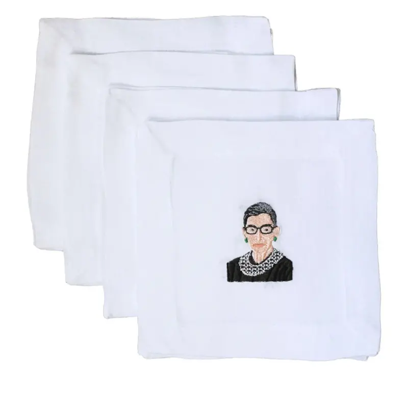 Ruth Bader Ginsburg Themed Cocktail Napkins Set 1