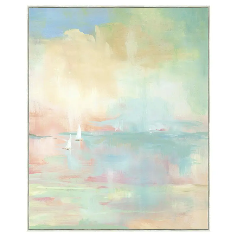 Sailboat-Inspired Coastal Wall Art Print 1