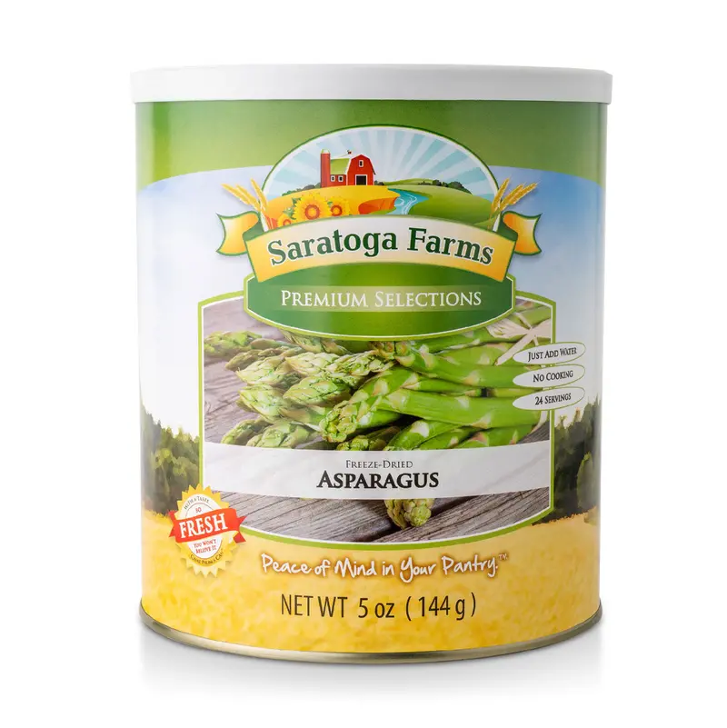 Saratoga Farms Asparagus Spears – Freeze-Dried Vegetable 1