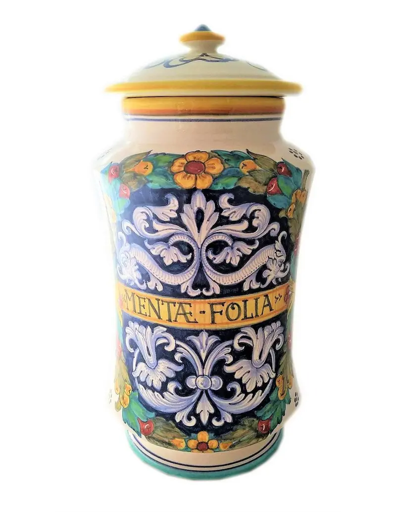 Sberna Apothecary-Style Mentae Folia Storage Canister (25 Cm) 1