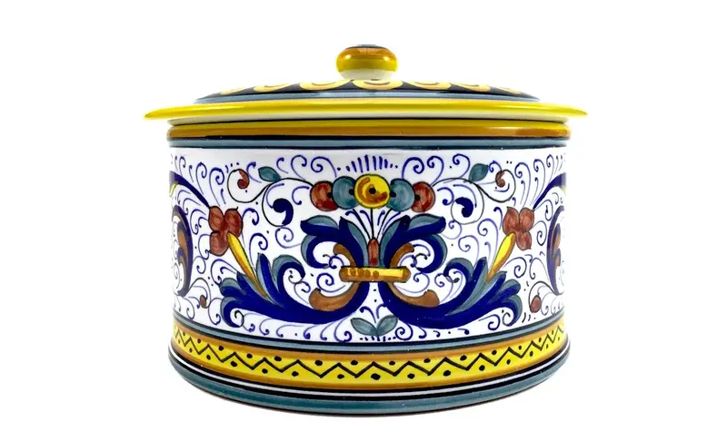 Sberna Deruta Ceramic Biscotti Canister 1