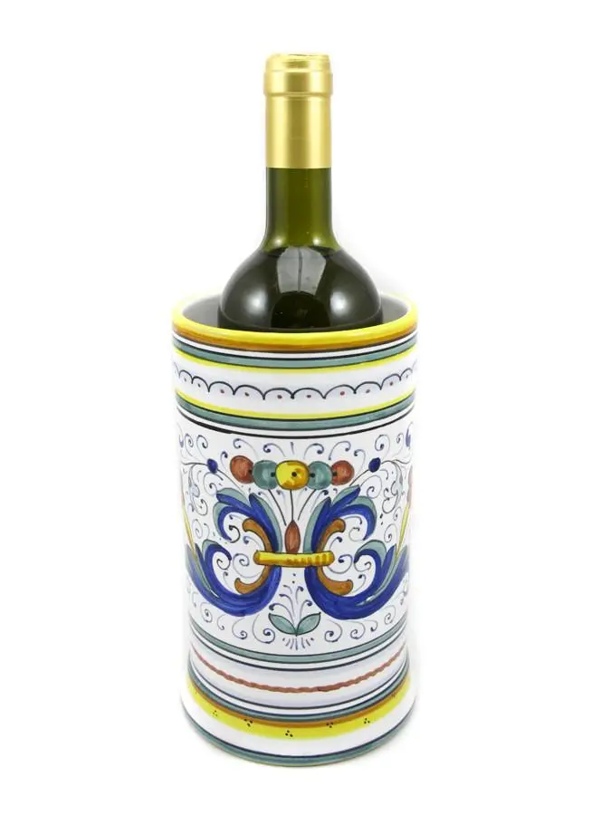 Sberna Deruta Ceramic Bottle Holder – Wine Cooler Stand 1
