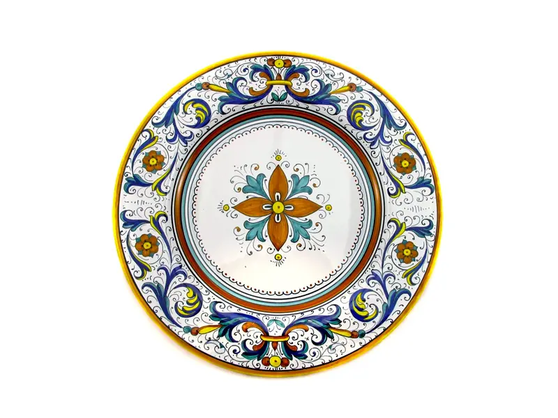 Sberna Deruta Contemporary Dinner Plate With Smooth Rim 1