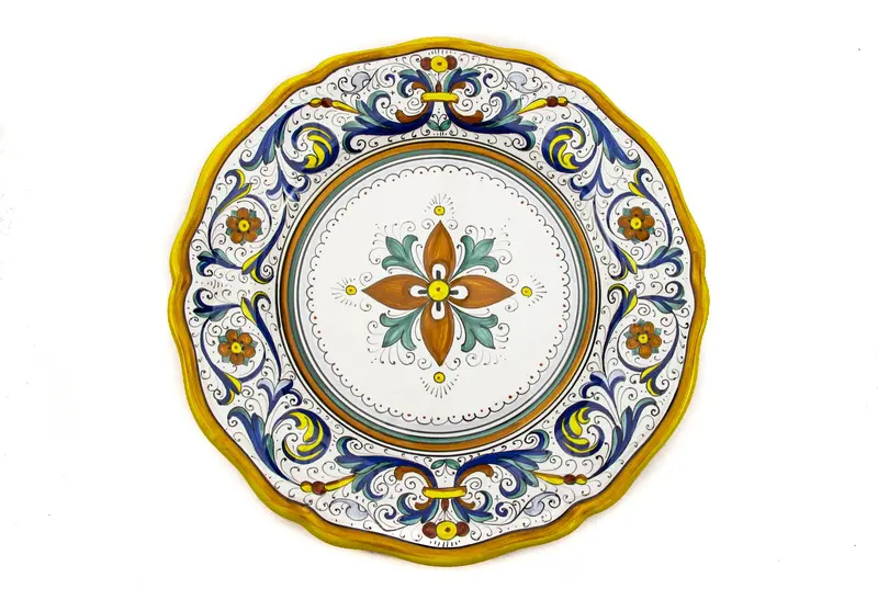 Sberna Deruta Scalloped Edge Salad Or Dessert Plate 1