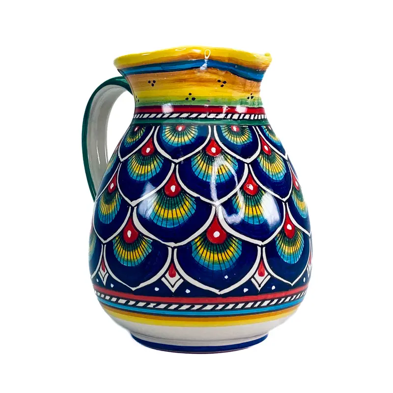 Sberna Peacock-Blue Geometric Pitcher – 1 Liter 1