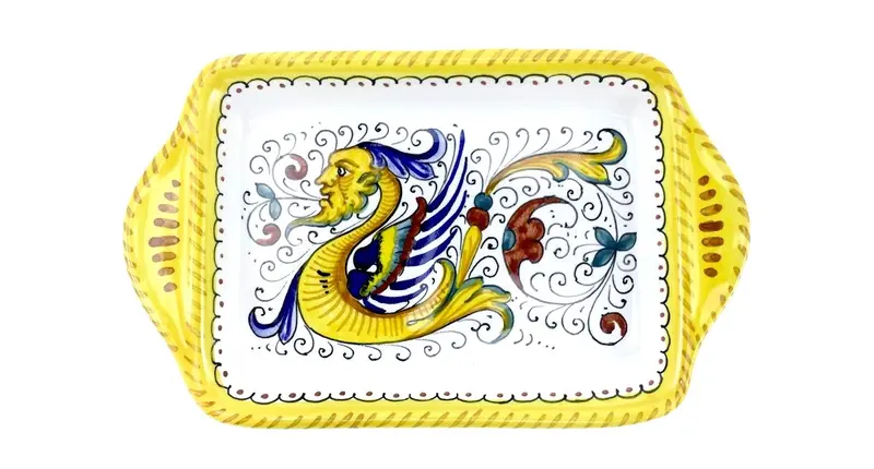 Sberna Raffaellesco Small Rectangular Serving Tray – Classic Italian Design 1