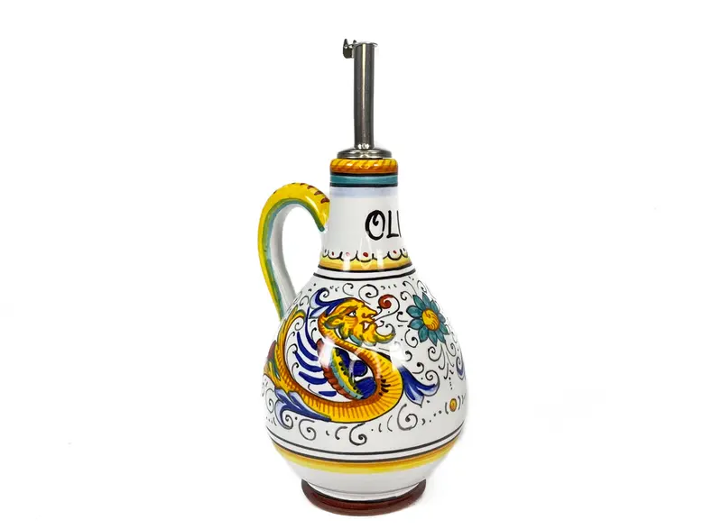 Sberna Raffaellesco-Style Hand-Painted Oil Bottle 1
