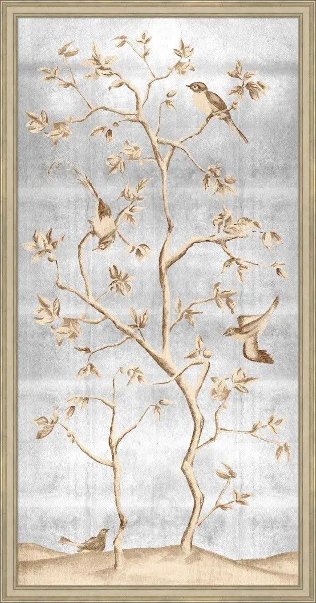 Shimmering Chinoiserie-Inspired Wall Art Print – Set 2 1