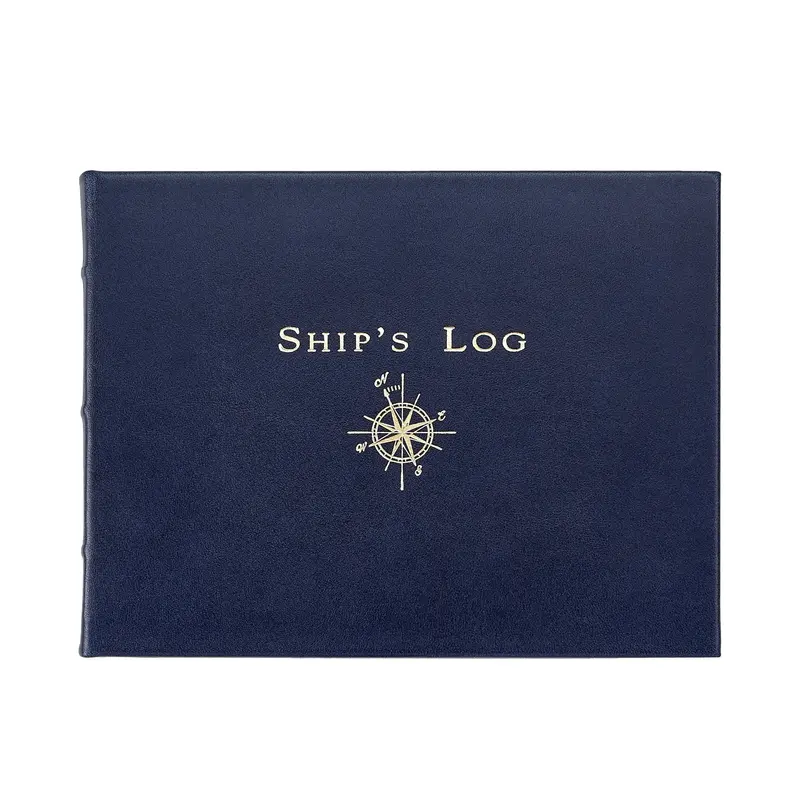 Ship’S Log Leather Journal – Handcrafted Nautical Writing Notebook 1