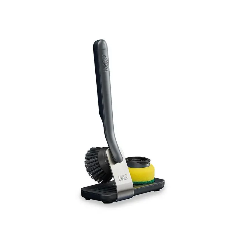 Sinktech™ Brush & Sponge Combo Set – Stainless Steel Stand Included 1