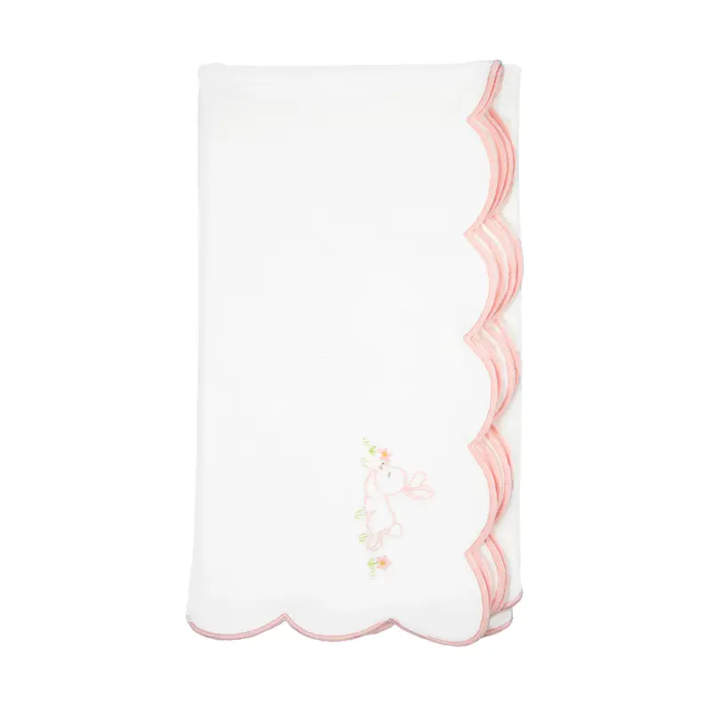 Sleepy Bunny Knit Baby Blanket In 100% Cotton 2