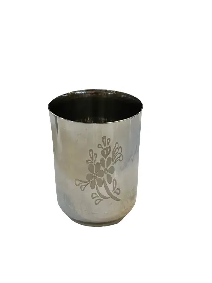 Slim 10 Cm Tall Stainless Steel Drinking Tumbler 1