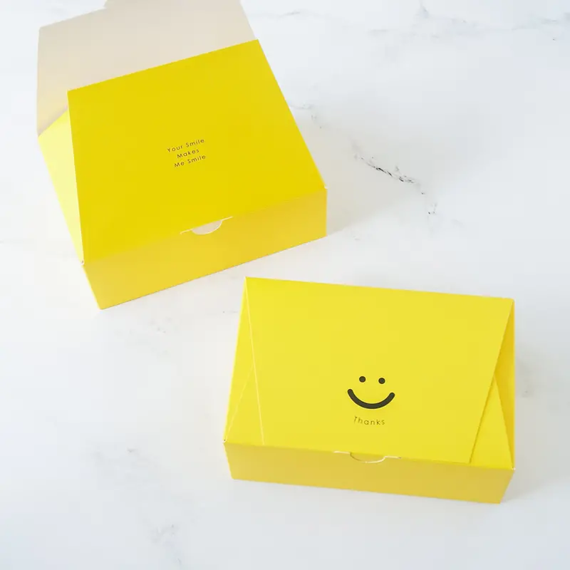 Smiling Face Cookie Boxes – Pack Of 5 Food-Safe Containers 1
