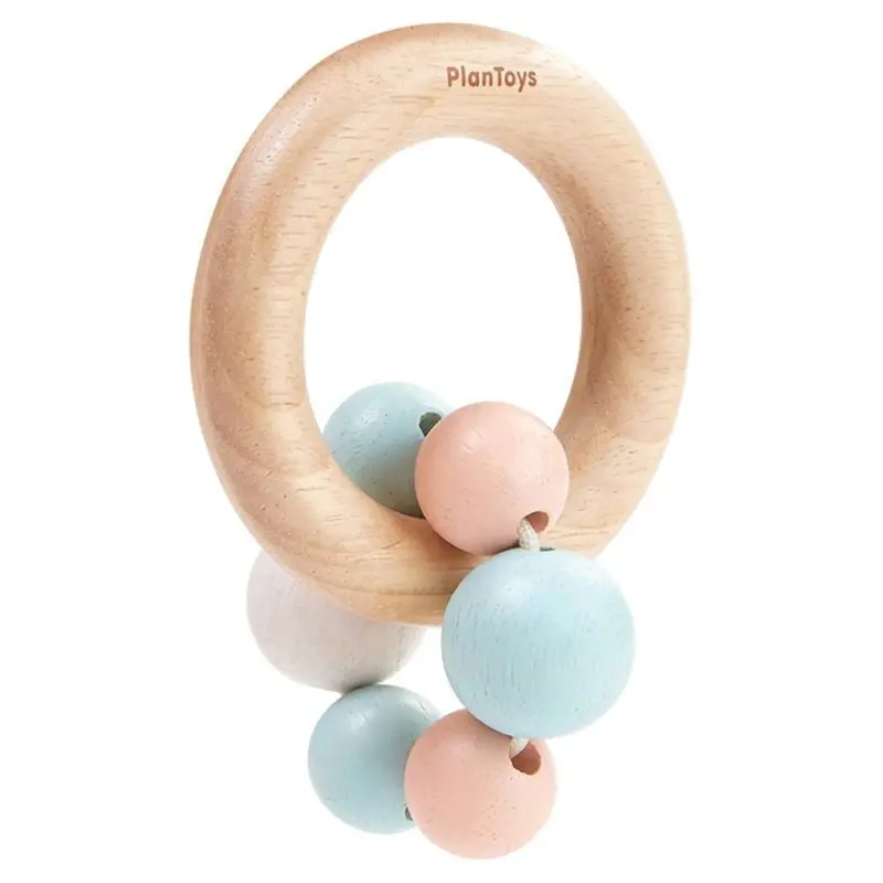 Soft Pastel Bead Rattle For Infants And Toddlers 1