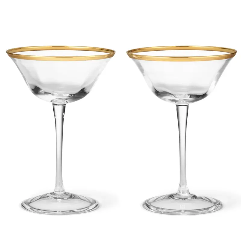 Sophia Coupe Glass Set – Two Elegant Stemmed Serveware Pieces 1