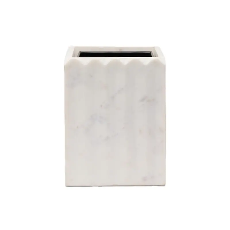 Square Stainless Steel Wastebasket – Proviso Design 1