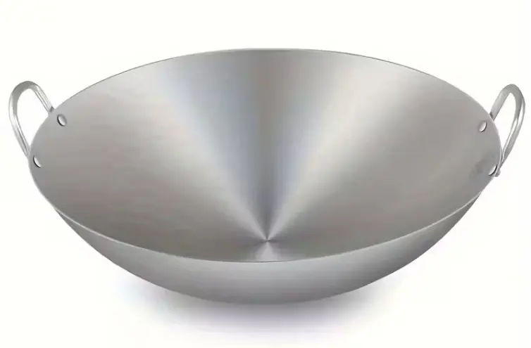 Stainless Steel Chinese Wok/Kadai – Available In 4 Sizes 1
