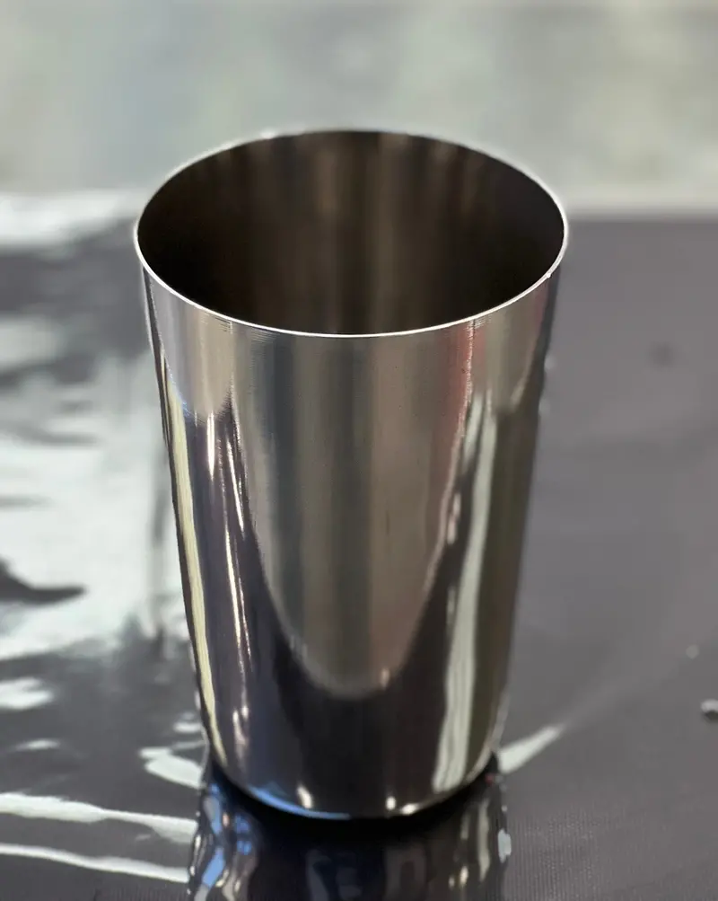 Stainless Steel Drinking Glass Height 11.5Cm - 12Cm (Sapphire) 2 Shapes 1