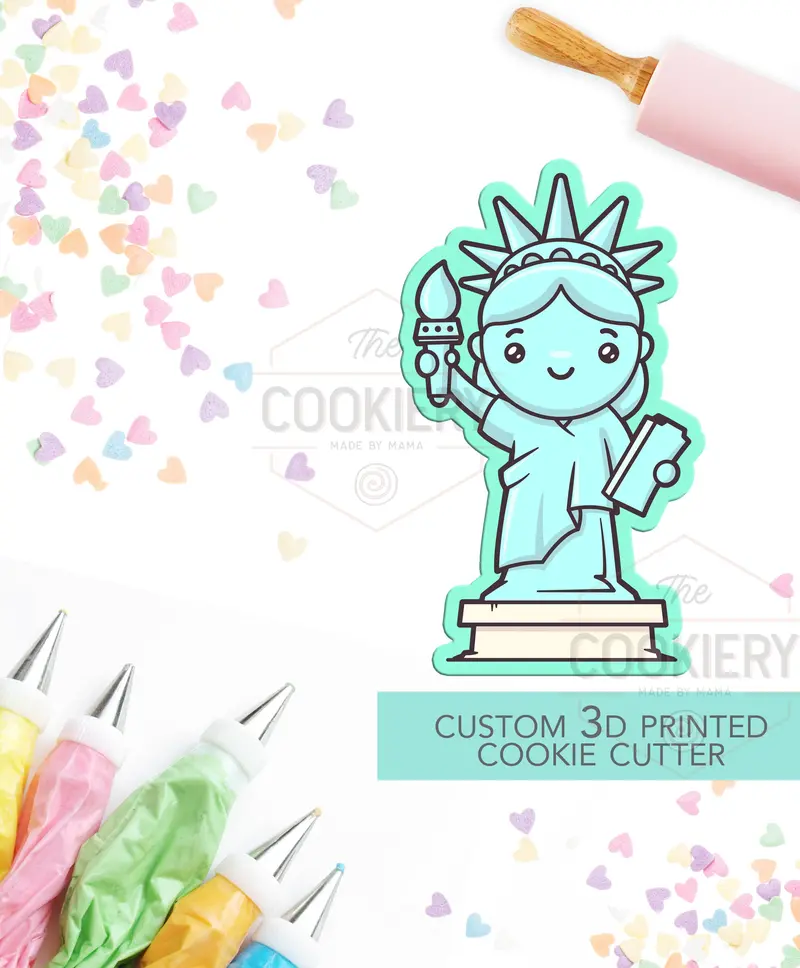 Statue Of Liberty Cookie Cutter – Independence Day Patriotic Shape 1