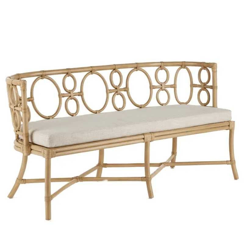 Tegal Finn Natural Fiber Bench 1