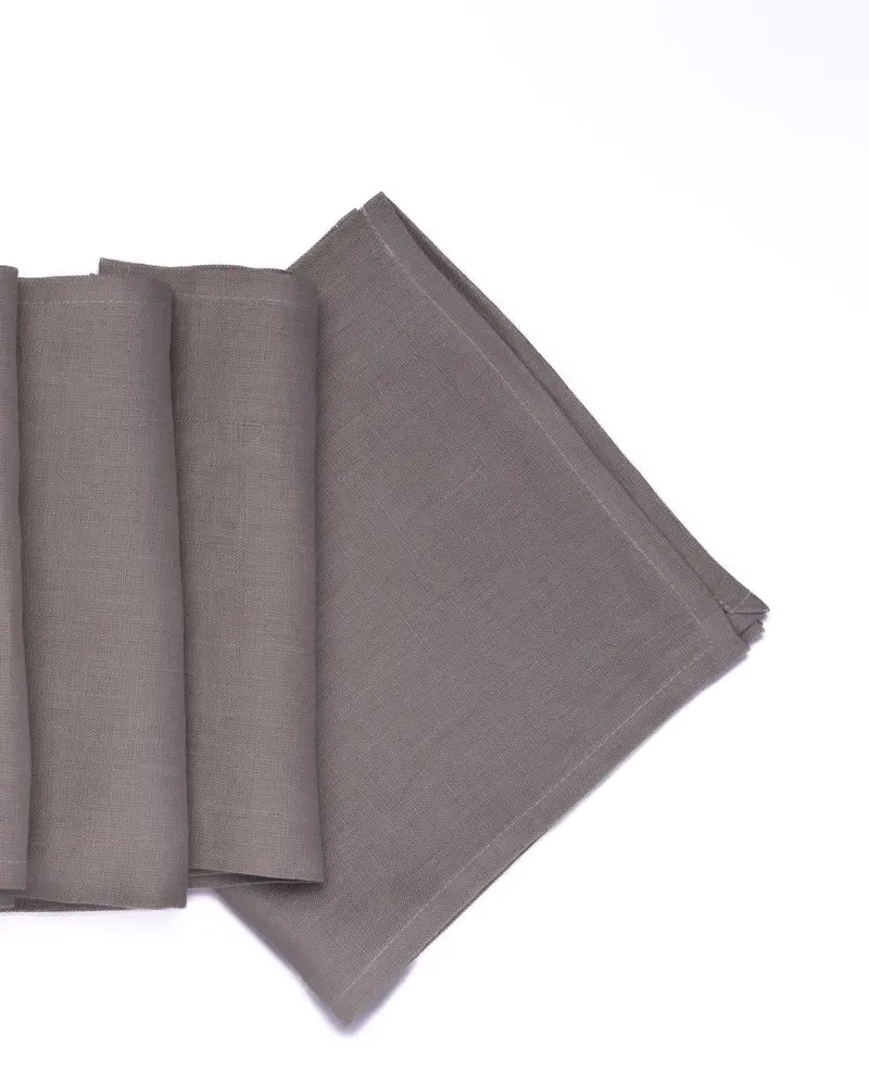 Tessitura Toscana Tiziano 100% Linen Napkin Set – Four Solid Shades 1