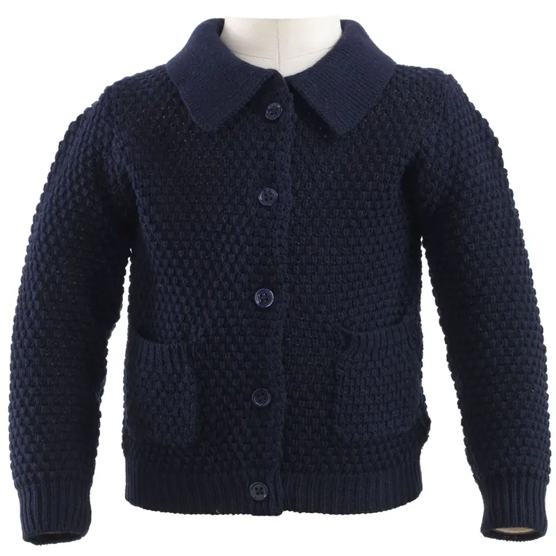 Textured Moss-Stitch Knit Cardigan 1