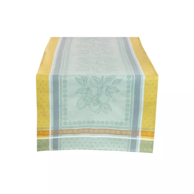 Tissus Toselli Cedrat Gingembre Table Runner – Vibrant Fabric Accent 1