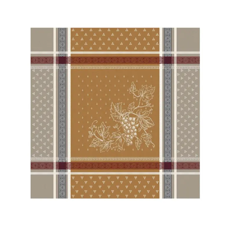 Tissus Toselli Coteau Cannelle Linen Napkin 1