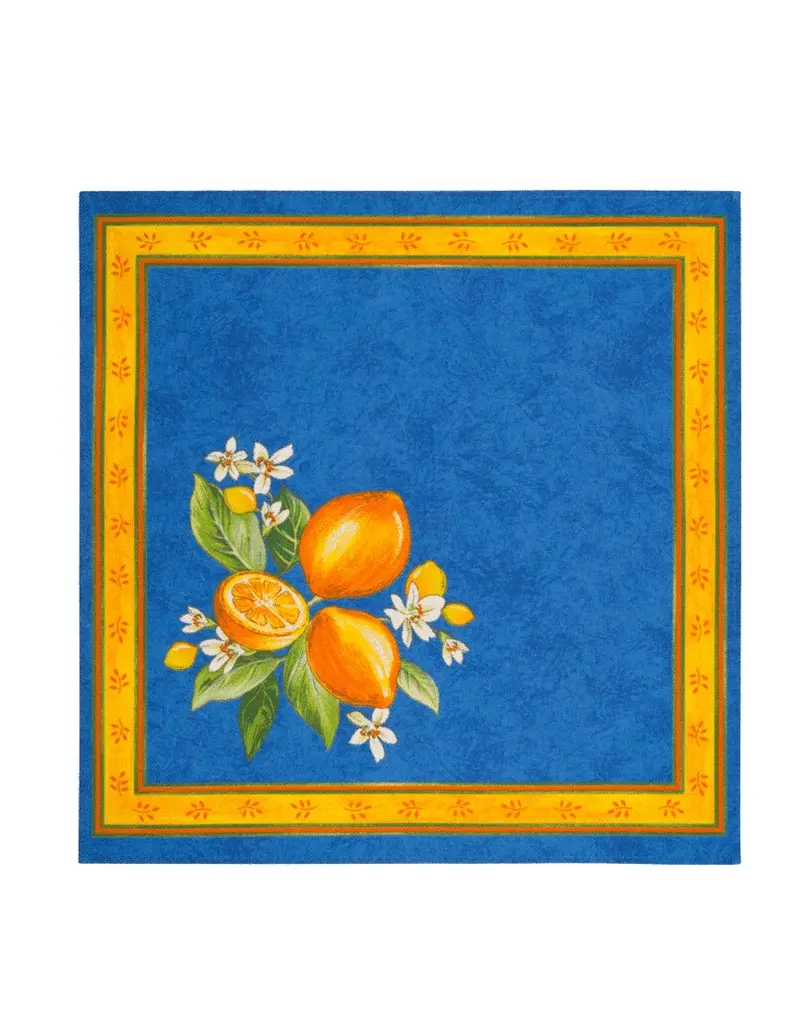 Tissus Toselli Lemons Print Napkin 1