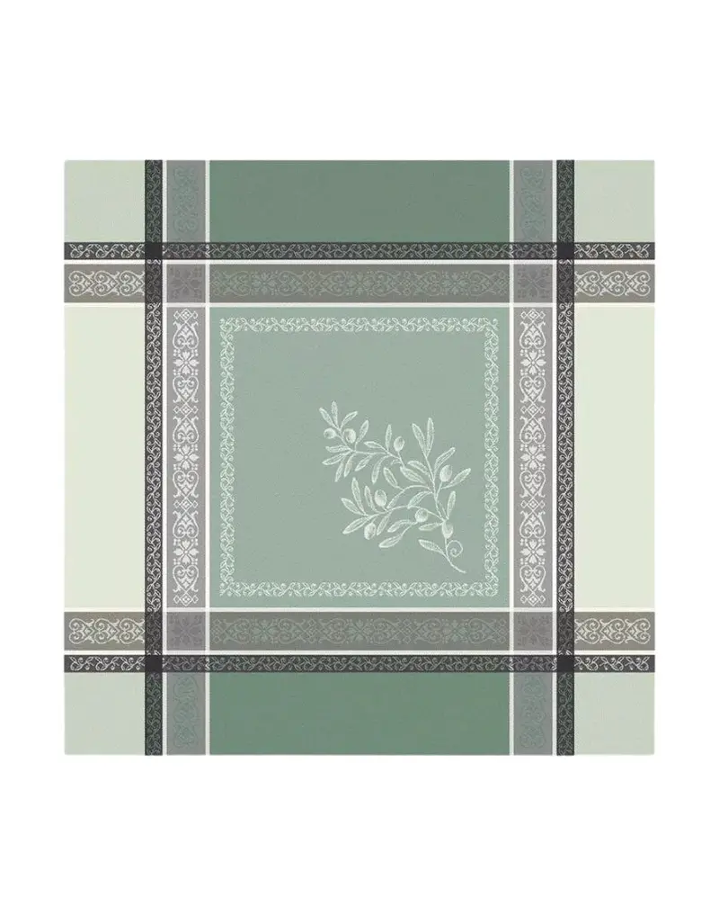 Tissus Toselli Olivia Green Cotton Napkin 1
