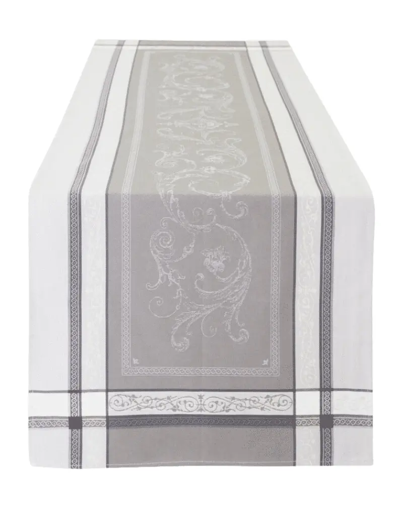 Tissus Toselli Versailles Pearl Embroidered Table Runner 1